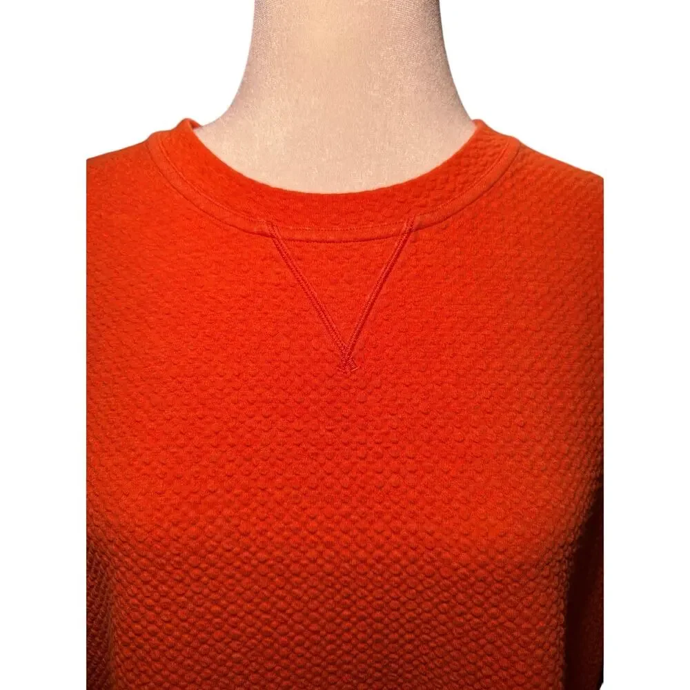 Lululemon All Yours Crew Bubble Dot SweatShirt, Heathered Brick, Women's Large